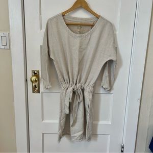 Current Elliott Linen Dress in Ecru